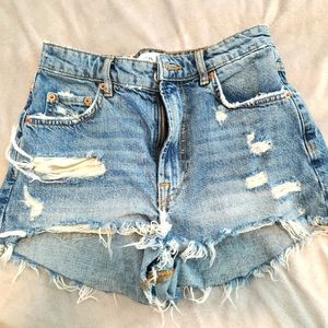 Zara high rise shorts